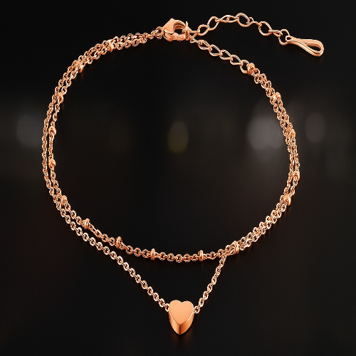 Handcrafted Anklet Gold And Silver