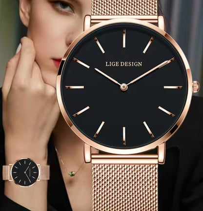 Reloj LIGE Elegant Women's Watch Fashion Simple
