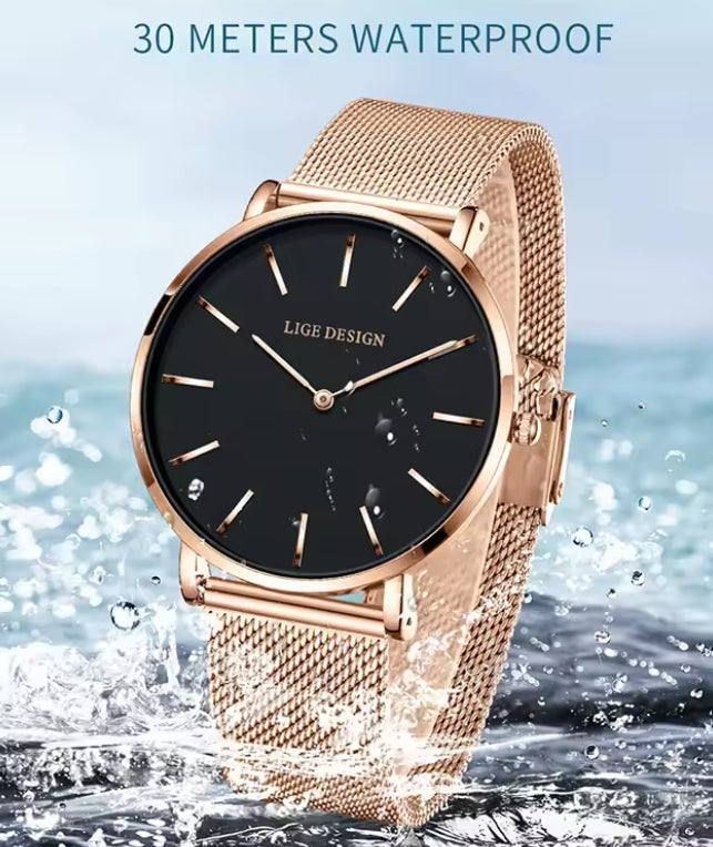 Reloj LIGE Elegant Women's Watch Fashion Simple