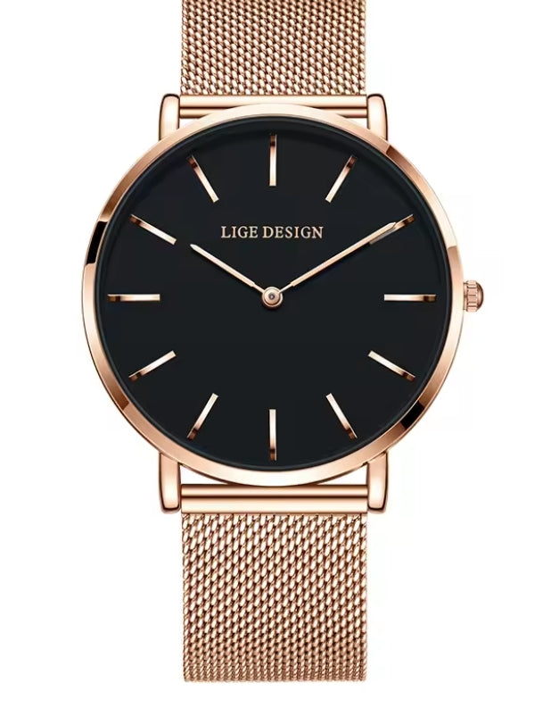 Reloj LIGE Elegant Women's Watch Fashion Simple
