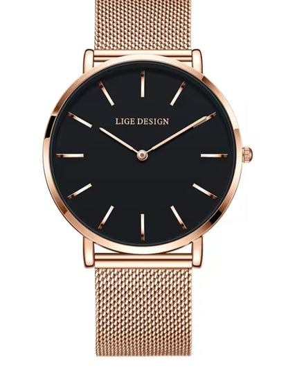 Reloj LIGE Elegant Women's Watch Fashion Simple