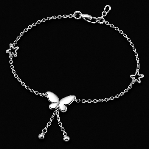 Handcrafted Anklet Gold And Silver